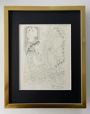 🔥Pablo Picasso | Vintage 1956 Signed Lithograph Collector Piece Framed
