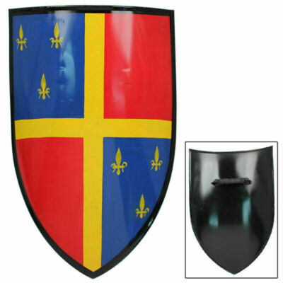 Medieval Crusader Knight Heater Shield 30 inch Height Metal Steel Christmas gift