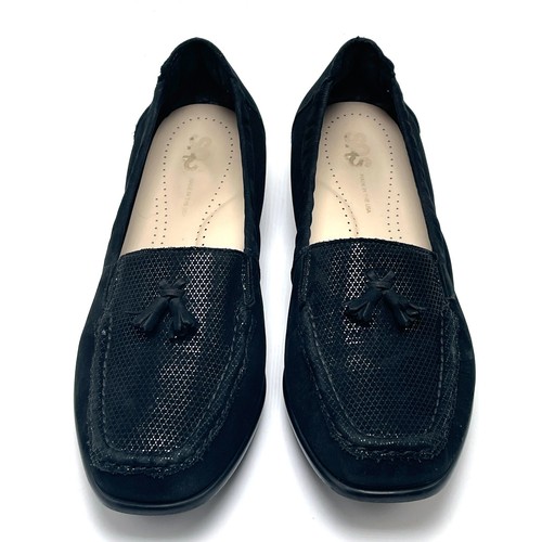 Zapatos Mocasines SAS Hope Borla Sin Cordones Negros Talla 8.5M Ballet Planos Cómodos - Imagen 7 de 11