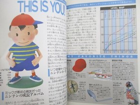 MOTHER HYAKKA ENCYCLOPEDIA Guide w/Map 1989 1st Print Famicom Fan Book SG40