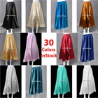 Women Satin Half Circle Skirt Belly Dance Jupe Tribal Oriental 4-5 Yard Maxi