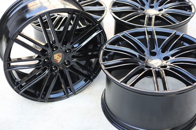 21 Zoll Porsche Panamera 971 Felgen Turbo 4 IV 9,5J & 11,5J 971601025AC+AB Black