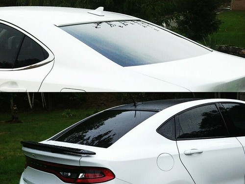 Rear Window Roof Spoiler for Volvo S40 2nd sedan 2008-2009 Unpainted - Picture 2 of 3