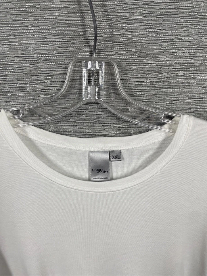NUEVA Camiseta Médica Urbane Para Mujer Manga Larga Blanca Talla XXL Foto 2 de 4
