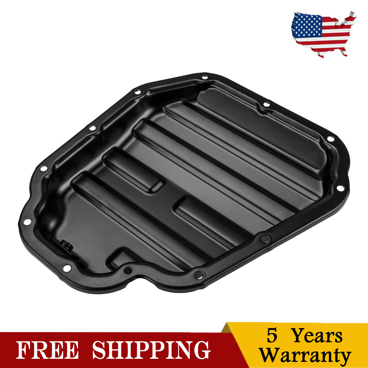 Transmission Pan A-Premium Transmission Oil Pan With Drain Plug Compatible 827799