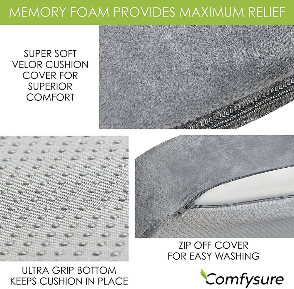 Extra Large Firm Seat Cushion Pad Bariatric Overweight Memory Foam Chair  Pillow