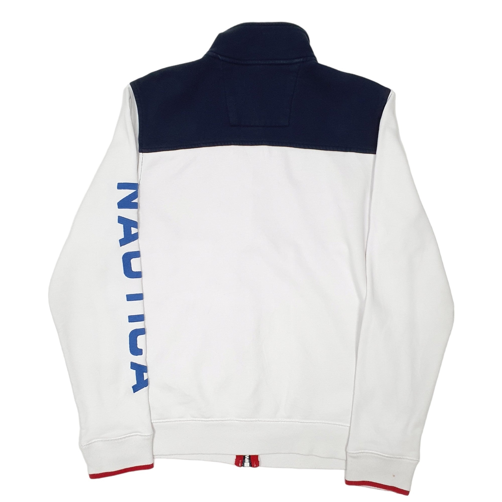 NAUTICA Full Zip Cotton Jumper Sweatshirt Mens S image 3