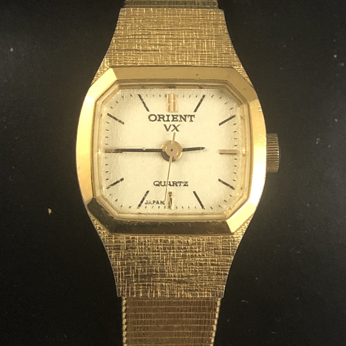 Vintage Orient VX Women's Watch Quartz Gold Tone Ladies Wristwatch
