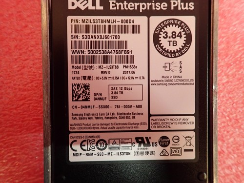 Disque SSD RI SAS 400-AJDE 4NMJF Enterprise Plus Dell Compellent 3,84 To 2,5" 12 G neuf - Photo 6/17