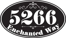 Personalized Address Numbers Metal Signs, Custom House Number Wall Art Decor