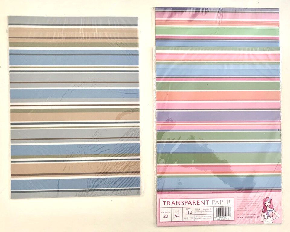 Lot of 3 Packs of TRANSLUCENT Patterned Paper A4 | eBay