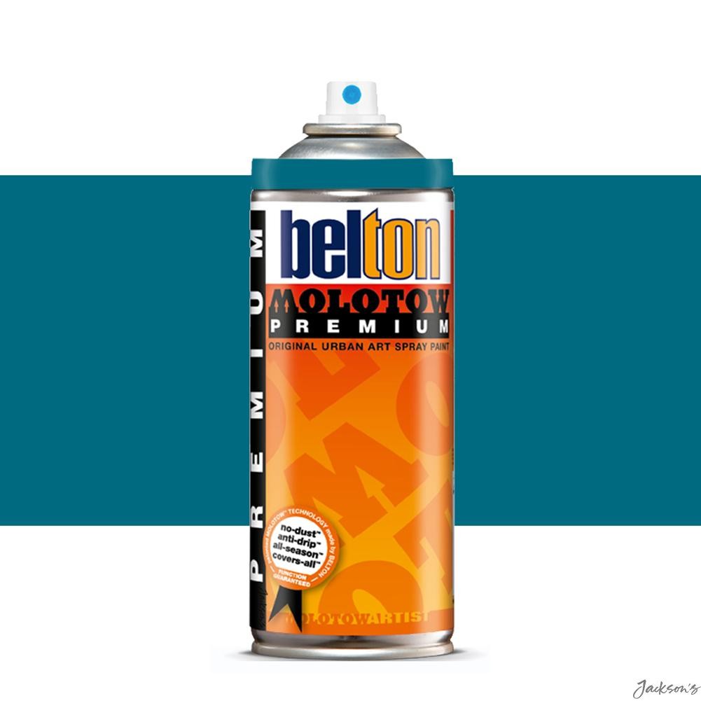Molotow Belton Premium Spray Paint 400ml Petrol Blue 112 For Art Surfaces