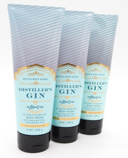 3 Bath Body Works DISTILLER'S GIN Men's Collection Shea Body Cream 8oz New