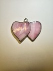 Pink Plastic Stained Glass Style Heart Sun Catcher/ Ornament