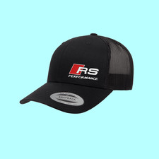 Audi RS Performance Unisex Snapback Trucker Hat Cotton Blend Fans Gift