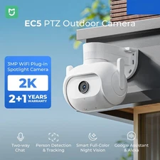 Home Floodlight Camera 3MP 2K Outdoor Security Surveillance Color Night Vision