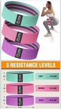 Fabric Resistance Bands for Working Out - Exercise Bands for Women and Men,...