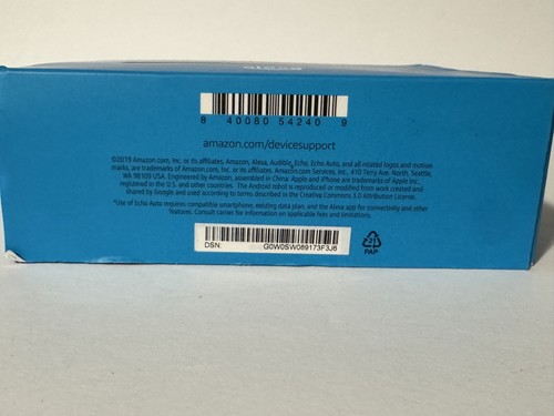 Amazon Echo Auto Manos Libres Vehículo Inteligente Coche Altavoz Asistente Alexa Nuevo Sellado - Imagen 2 de 5