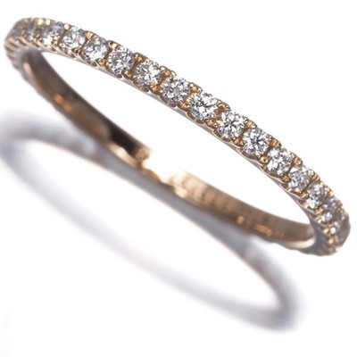 Auth CHAUMET Ring Diamond Eternelle de Chaumet Full Eternity EU48 18K RG