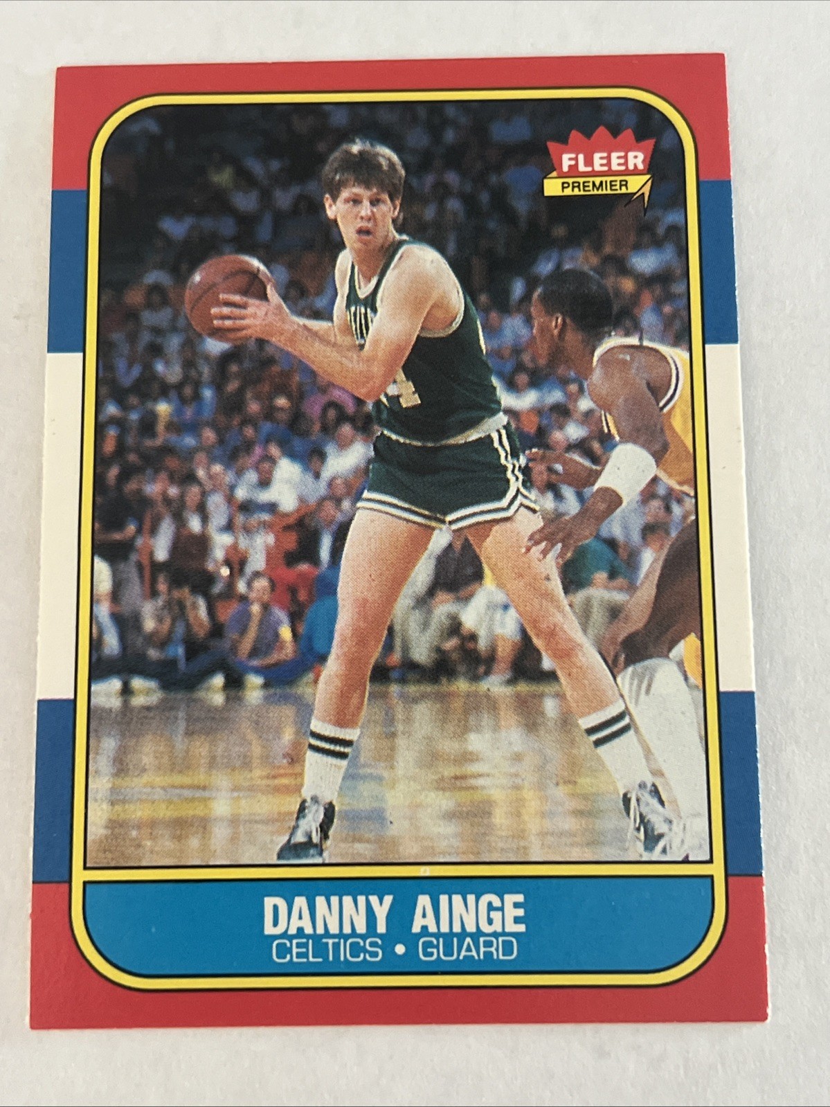 Danny Ainge 1986-87 Fleer Basketball #4 Rookie Card RC Boston Celtics NM