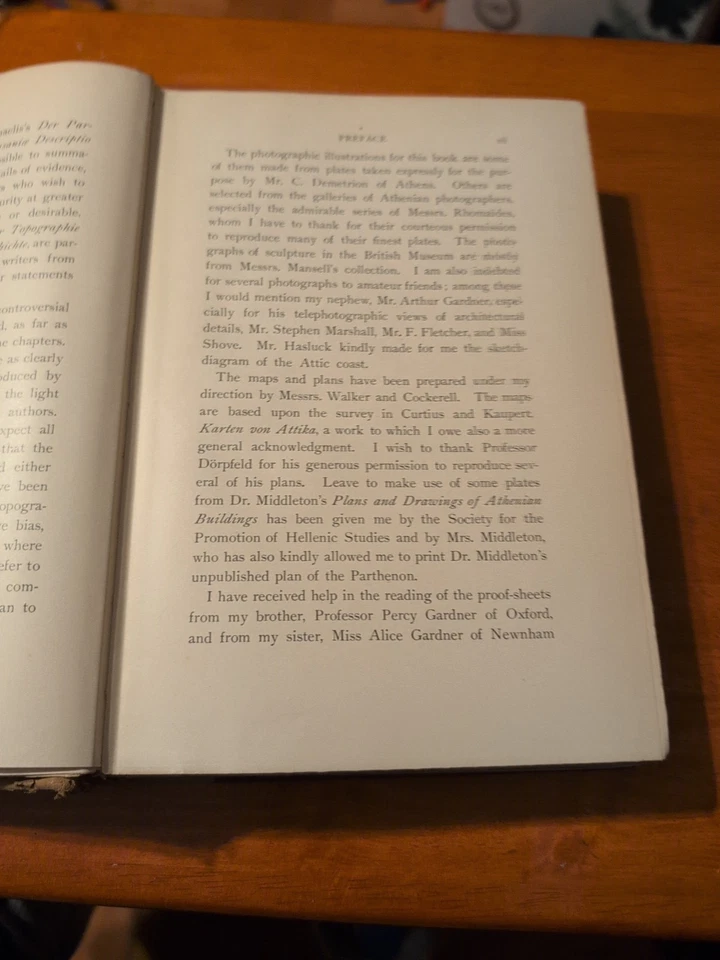 1902 ANCIENT ATHENS Ernest Gardner ILLUSTRATED B&W photos PLANS Maps FIRST Ed - Image 3 of 3