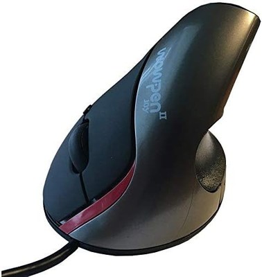   NEW WowPen Joy II Wired Vertical Ergonomic Optical Mouse WP-012-S-E Silver