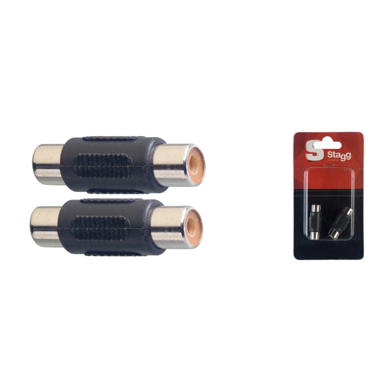 Stagg AC-CFCFH Female RCA Phono to Female RCA Phono Coupler (Twin Pack)