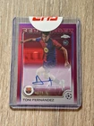 2024-25 Topps Chrome UCC Toni Fernandez Barcelona Auto Magenta /75 Rookie RC