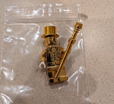 Lego Mr. Gold Series 10 Minifigure Custom Collectible