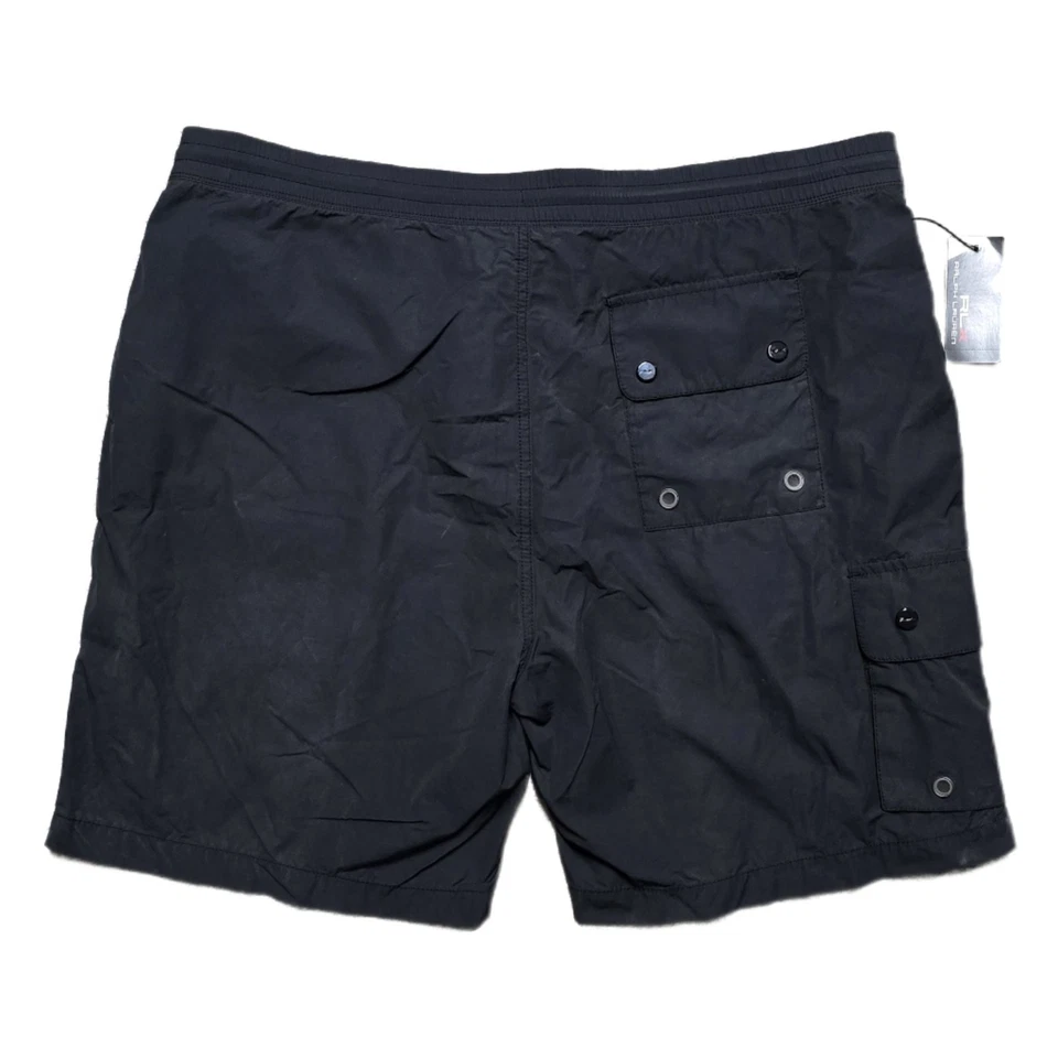 Shorts de golfe masculino novo com etiquetas RLX Ralph Lauren cordão treinamento carga 2XL preto $70 - Imagem 3 de 4