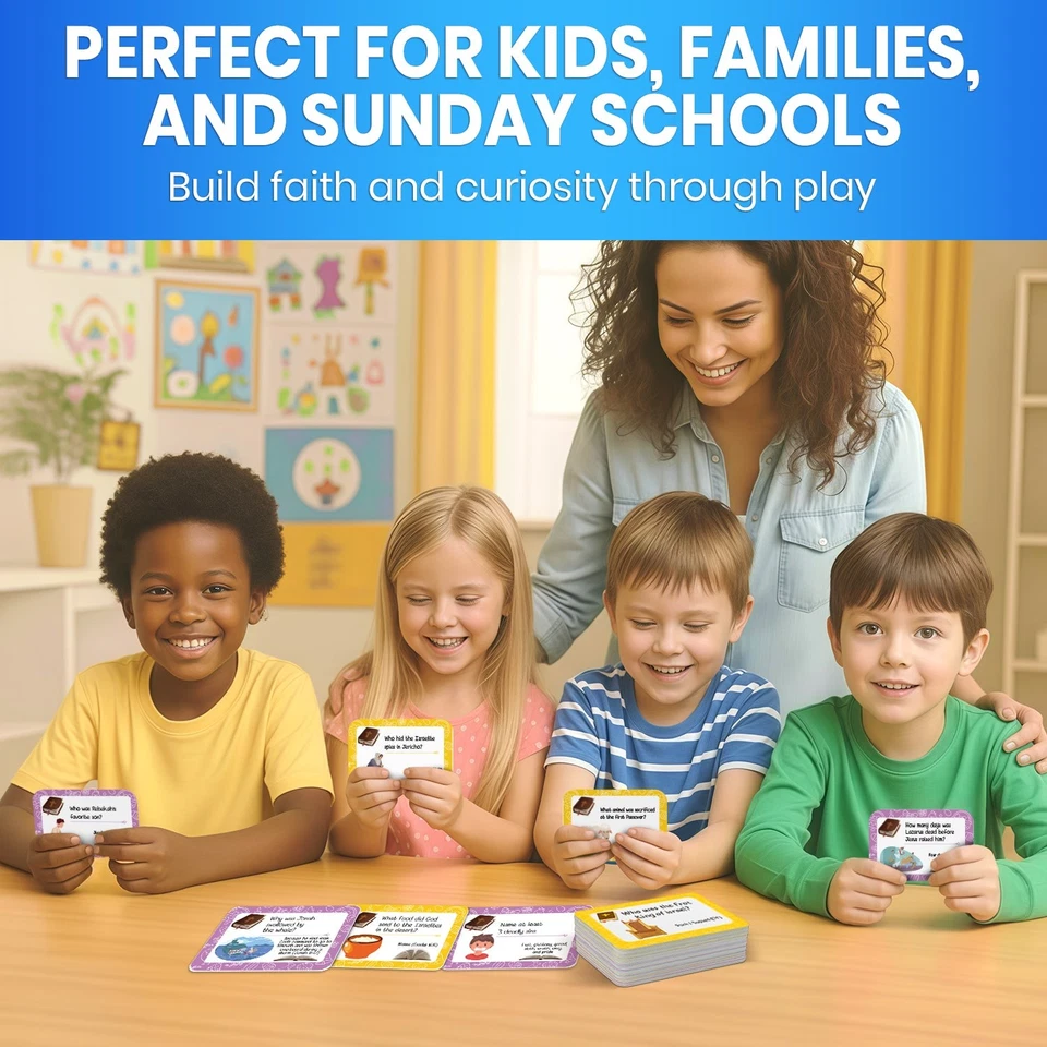 Bible Trivia Game - 300 Engaging Questions for Kids & Families - Image 4 of 4