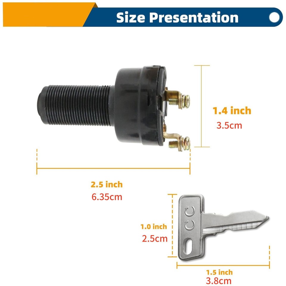 New Ignition Key Switch 101826201 For Club Car DS Electric Golf Cart ...