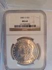 1885-O MORGAN SILVER DOLLAR  MS-64 New Orleans NGC MS-64