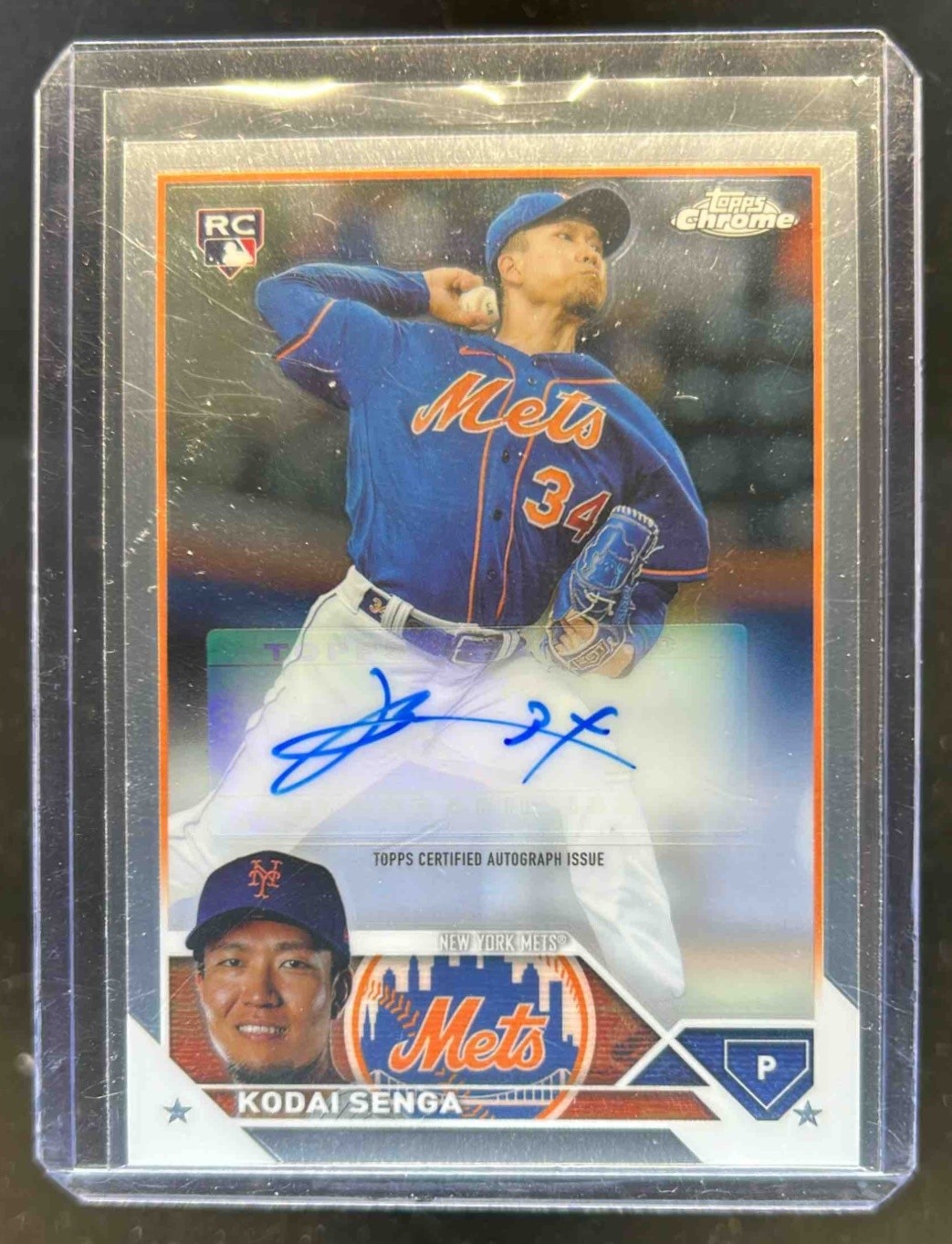 2023 Topps Chrome Update Kodai Senga Auto RC Rookie #AC-KSE Mets