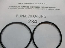 234 O-ring 3" ID x 3-1/4" OD x 1/8" thick. Buna-70.   Quan 2.