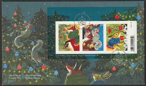Canada New, Christmas, Tinsel Tales, S/S, Official First Day Cover, FDC 2025