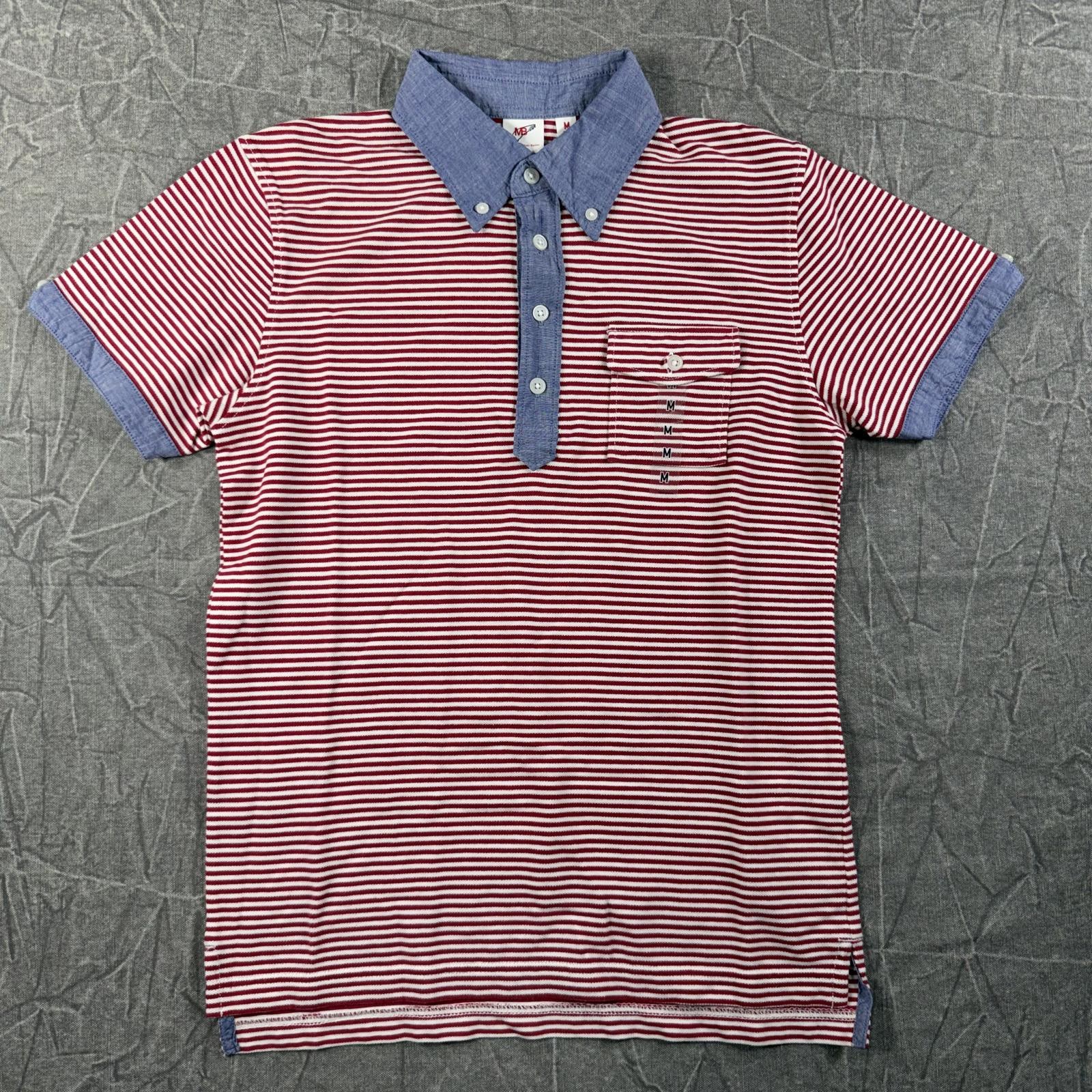 Uniqlo Shirt Men's M Red Blue Michael Bastian Stripe