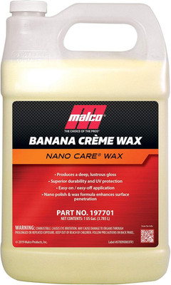 Nano Care Banana Creme Wax - Deep Gloss Shine and Long-Lasting UV Protection/For