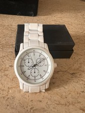 MERONA White Wrist Watch WHITE FACE WITH SILV...