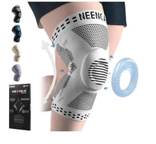 Plus Size Knee Brace For Pain, Support with Side Stabilizers & Patella GelPad 2X