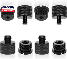 Mic Thread Adapter Kit 5/8 to 3/8 Mic Screw Adapters 1/4 to 5/8 Stand Adapter