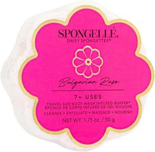 Spongell Bulgarian Rose Daisy Spongette Body Wash Infused Exfoliating Spongette