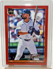 2026 Topps Series 1 Riley Greene 1991 75th Anniv Red 5/5 ! Tigers