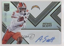 2017 Donruss Elite Elite Rookie Auto 193/299 Artavis Scott #RA40 Auto kh7
