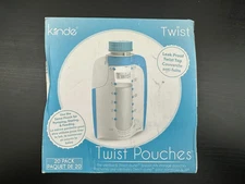20 Pack Kiinde 6oz Twist Pouches Breast Pump Milk Storage Bag