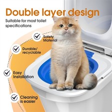 1-Cat Toilet Training Kit Universal Reusable Cat Toilet Trainer Cat Training