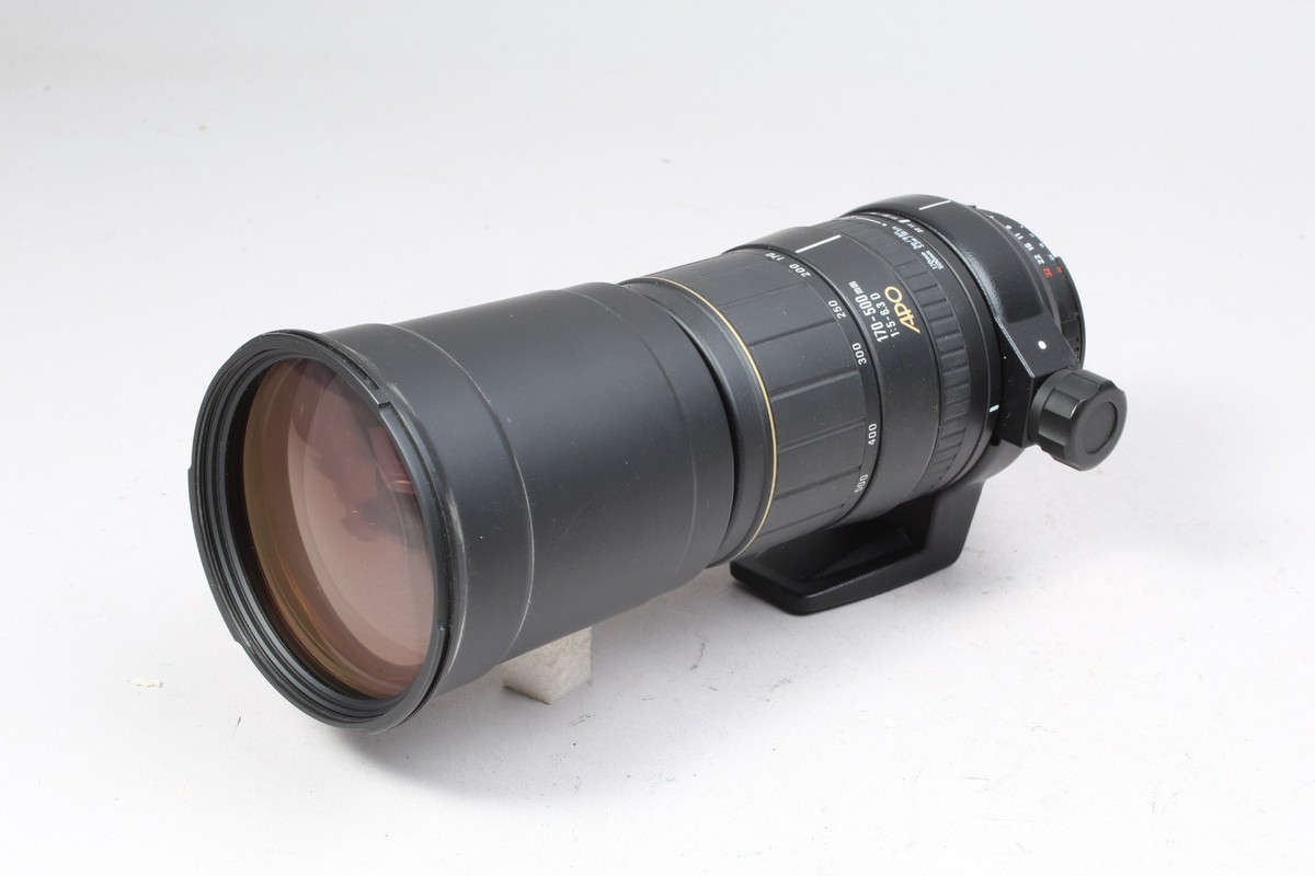 SIGMA APO 170-500MM F/ 5-6.3 D WITH CASE CAPS FILTER NIKON AF