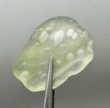 Vtg Estate Colored Sea Glass DAVENPORT BOTTOM 7.6g Small JQ Green Bubbles Clear