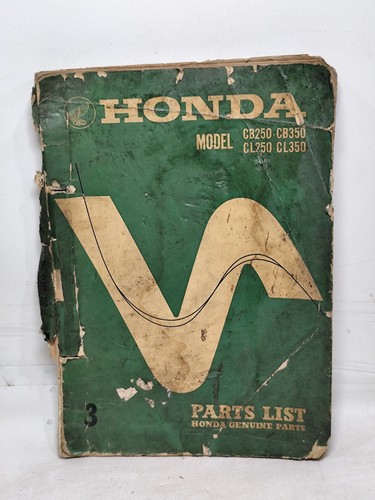 HONDA CB250 CB350 CL250 CL350 1968 1969 Original Factory Parts List USED - Picture 4 of 12