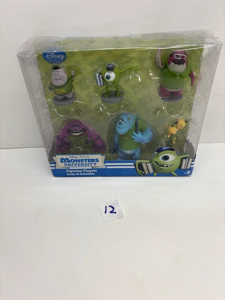 全新 迪士尼 皮克斯 原版 怪物 大学 雕像 玩具套件 • 6 人物 — 第 3/4 张图片